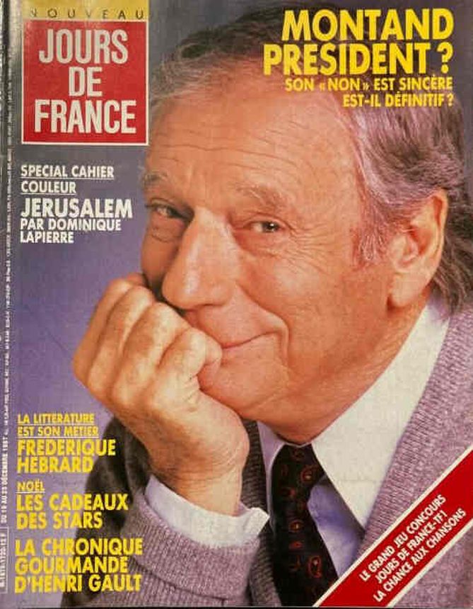 JOURS DE FRANCE magazine side cover Issue 1720 19 December 1987
