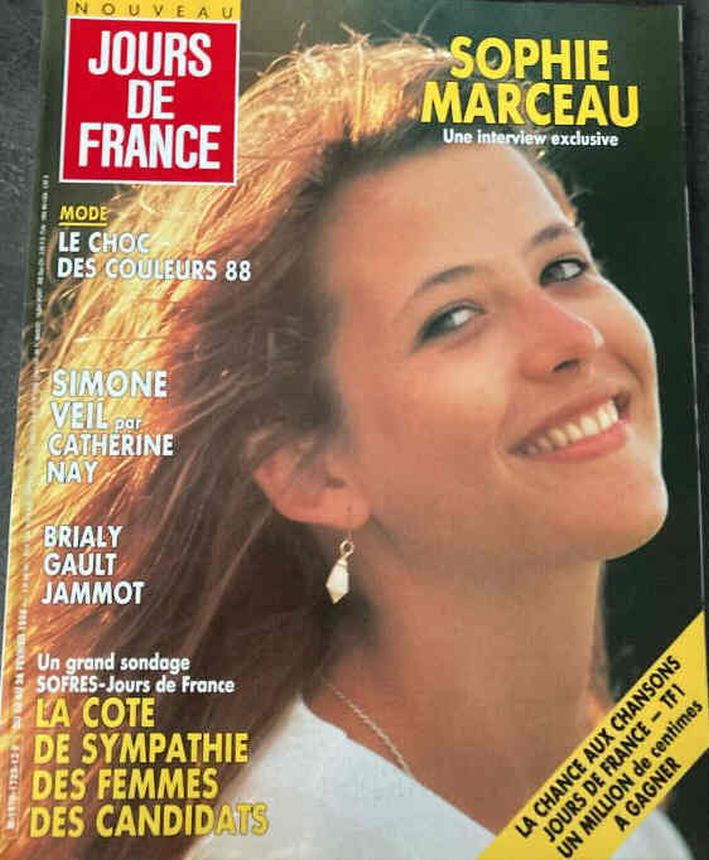 JOURS DE FRANCE magazine side cover Issue 1729 20 February 1988