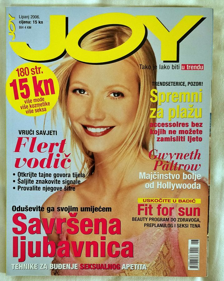 JOY CROATIA magazine side cover  June 2006