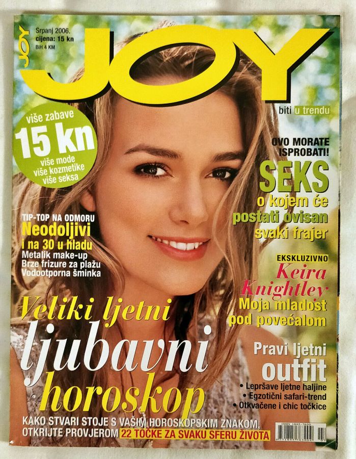 JOY CROATIA magazine side cover  July 2006