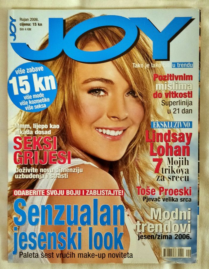 JOY CROATIA magazine side cover  September 2006