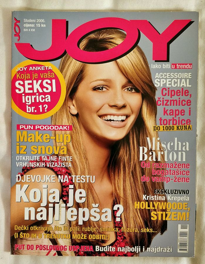 JOY CROATIA magazine side cover  November 2006