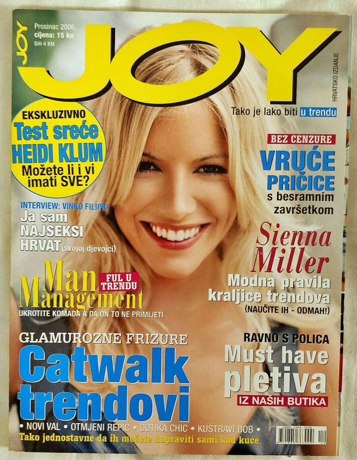 JOY CROATIA magazine side cover  December 2006