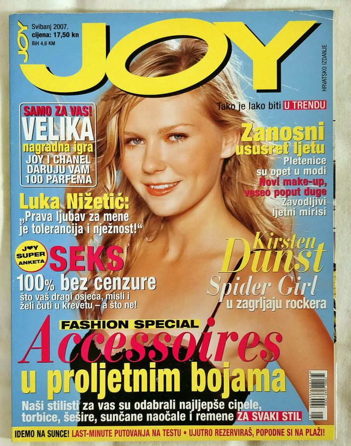 JOY CROATIA magazine side cover  May 2007