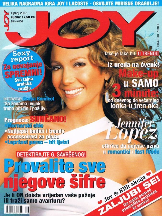 JOY CROATIA magazine side cover  June 2007