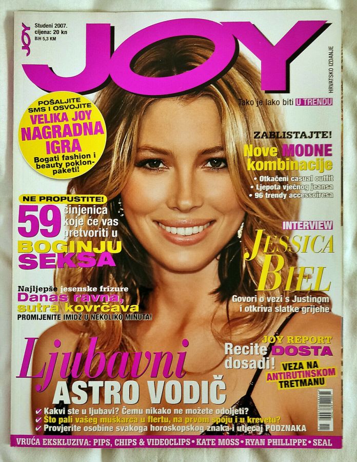 JOY CROATIA magazine side cover  November 2007