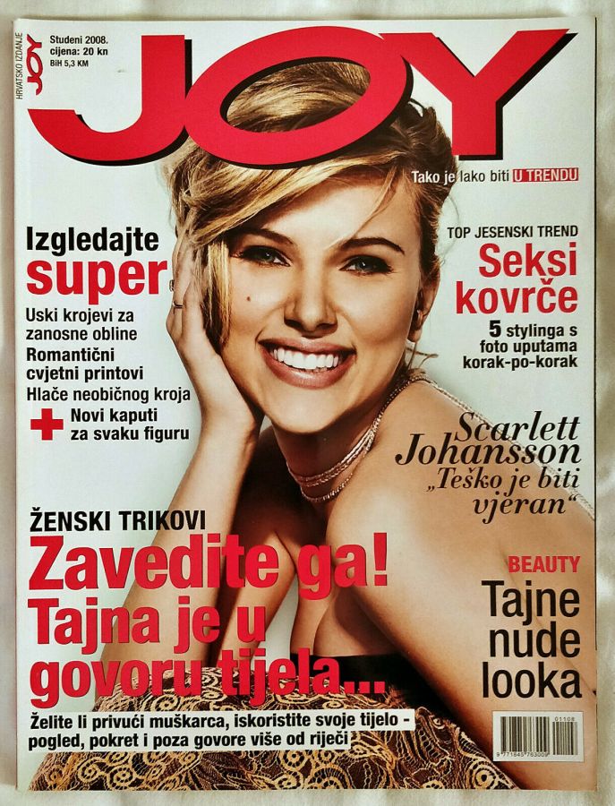 JOY CROATIA magazine side cover  November 2008
