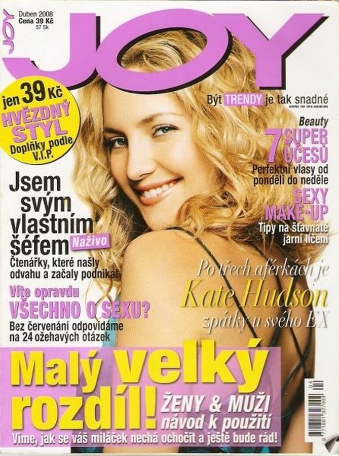 JOY CZECHOSLOVAKIA magazine side cover  April 2008