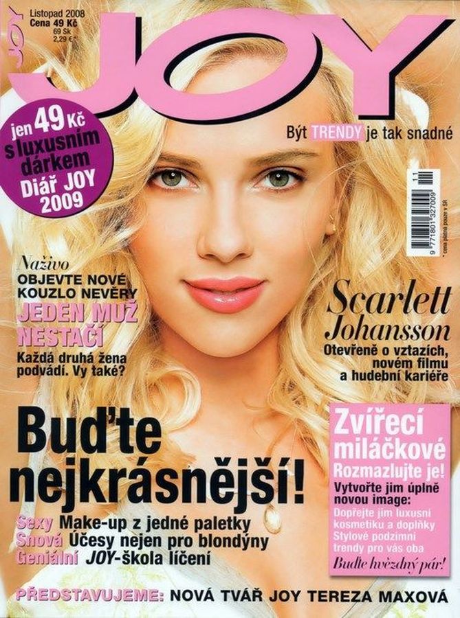 JOY CZECHOSLOVAKIA magazine side cover  November 2008