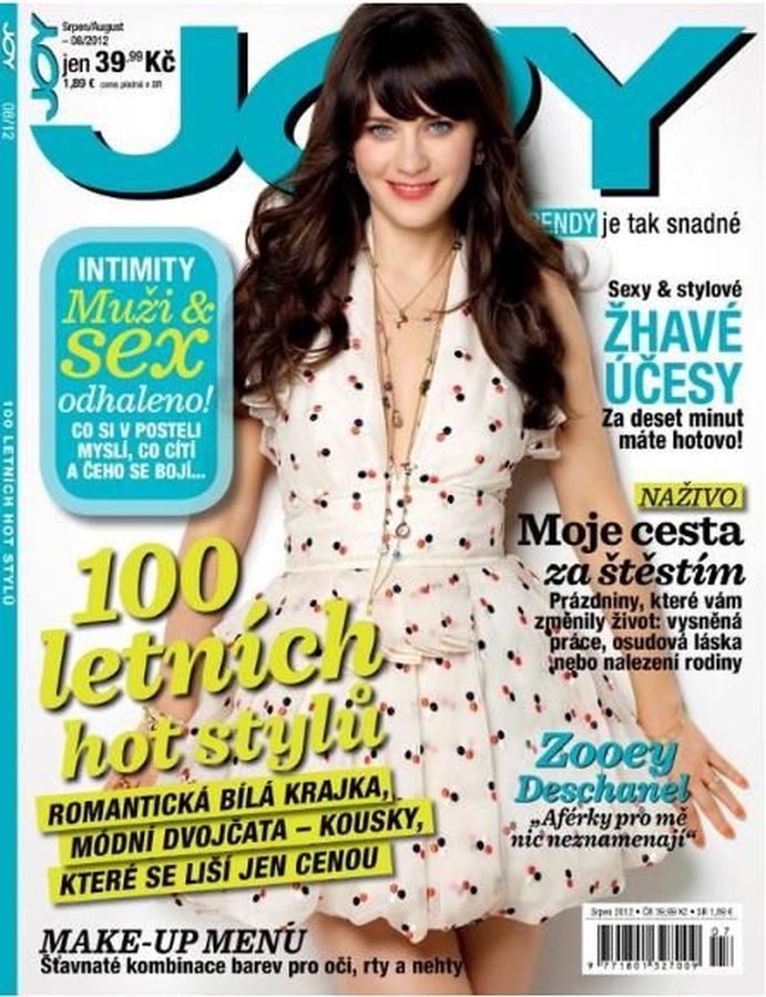 JOY CZECHOSLOVAKIA magazine side cover  August 2012