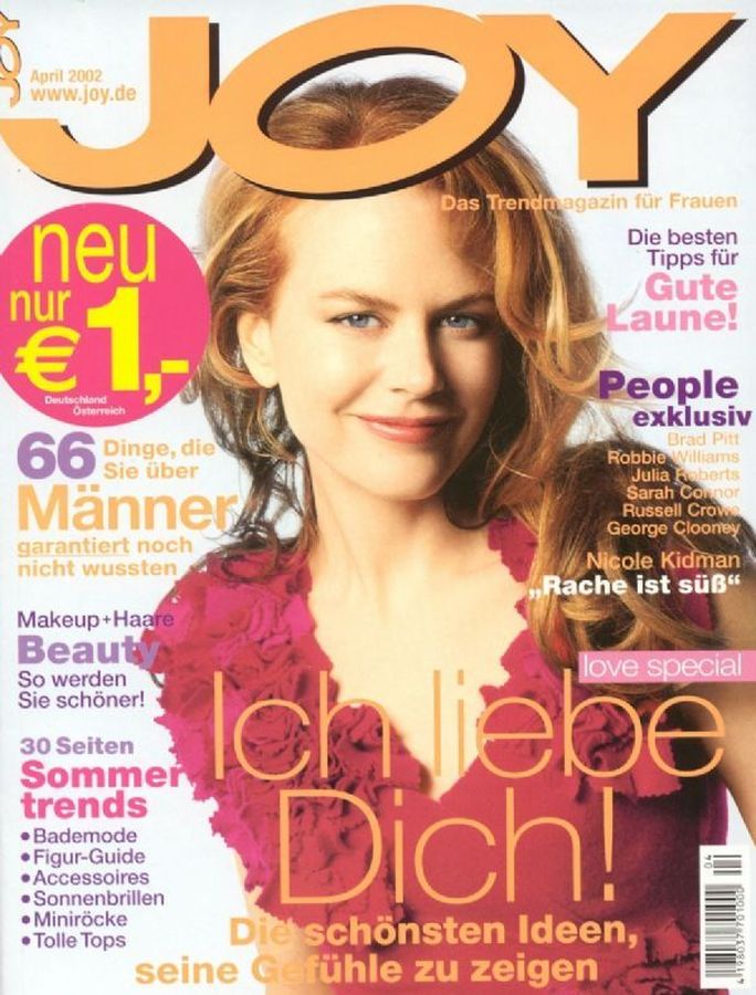 JOY GERMANY magazine side cover  April 2002