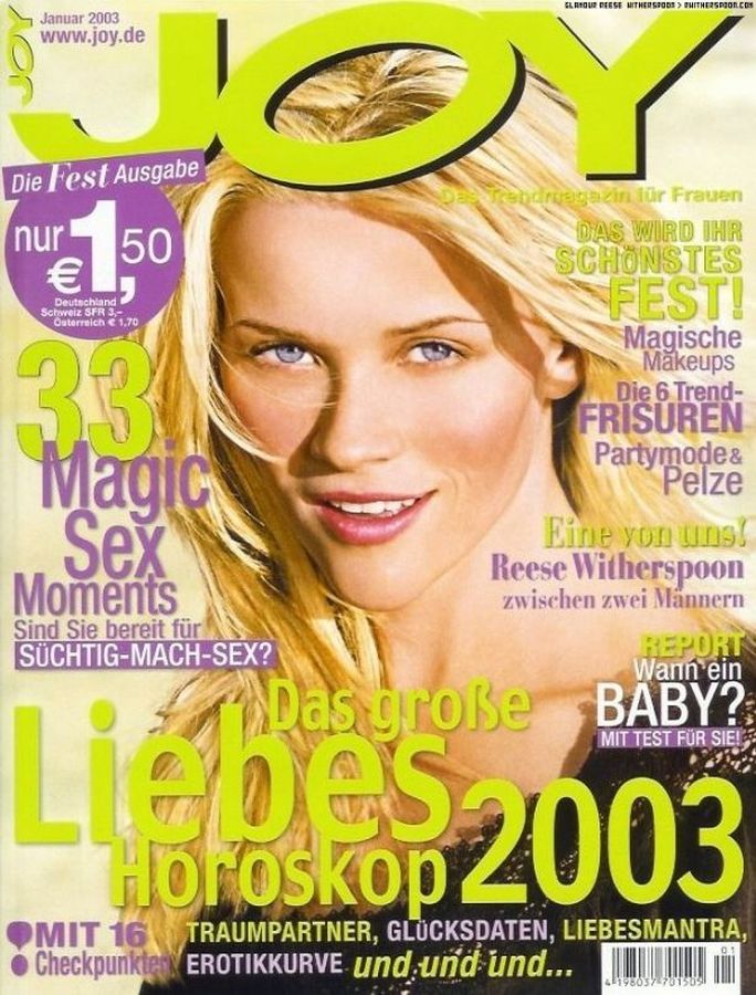 JOY GERMANY magazine side cover  January 2003