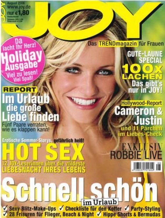 JOY GERMANY magazine side cover  August 2006