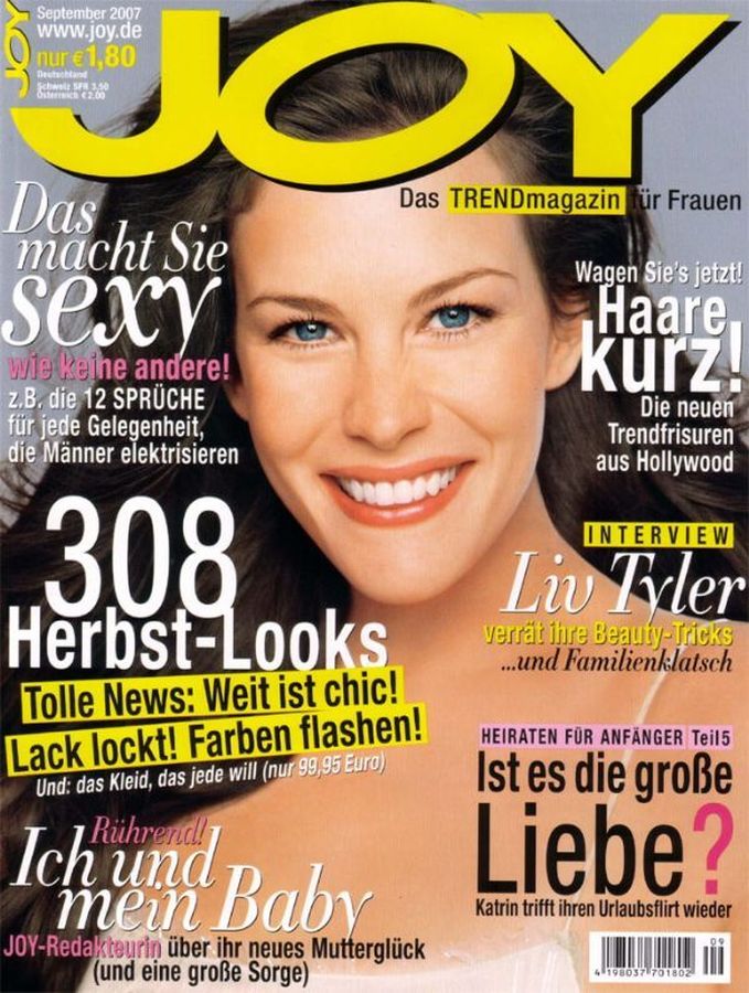 JOY GERMANY magazine side cover  September 2007