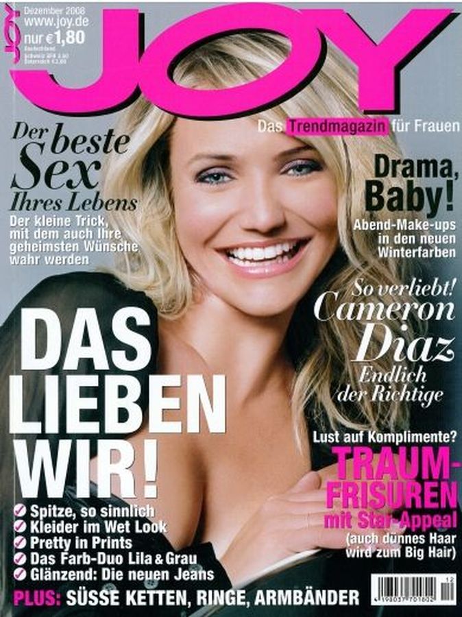 JOY GERMANY magazine side cover  December 2008