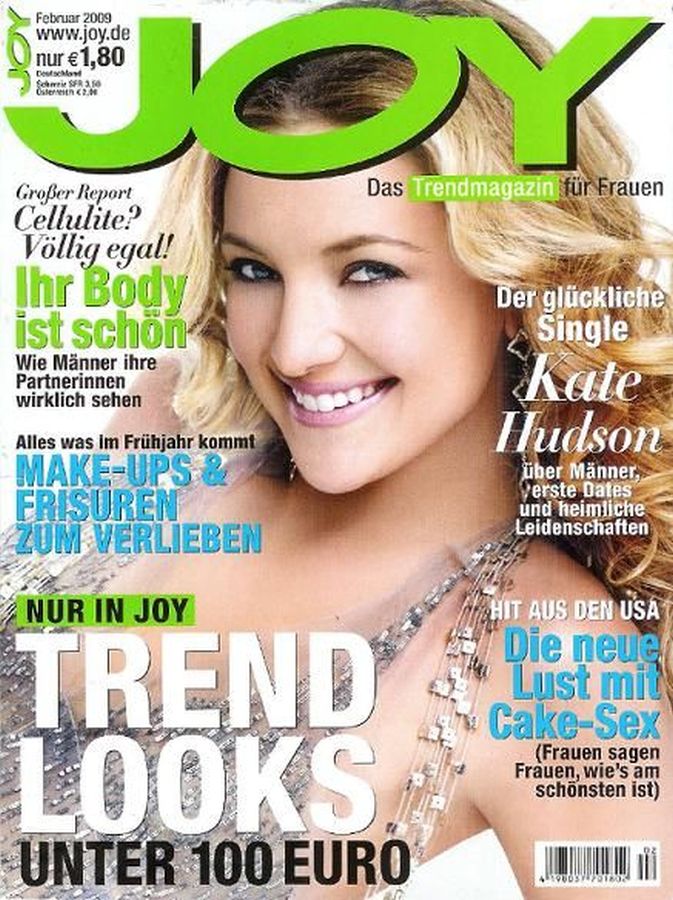 JOY GERMANY magazine side cover  February 2009