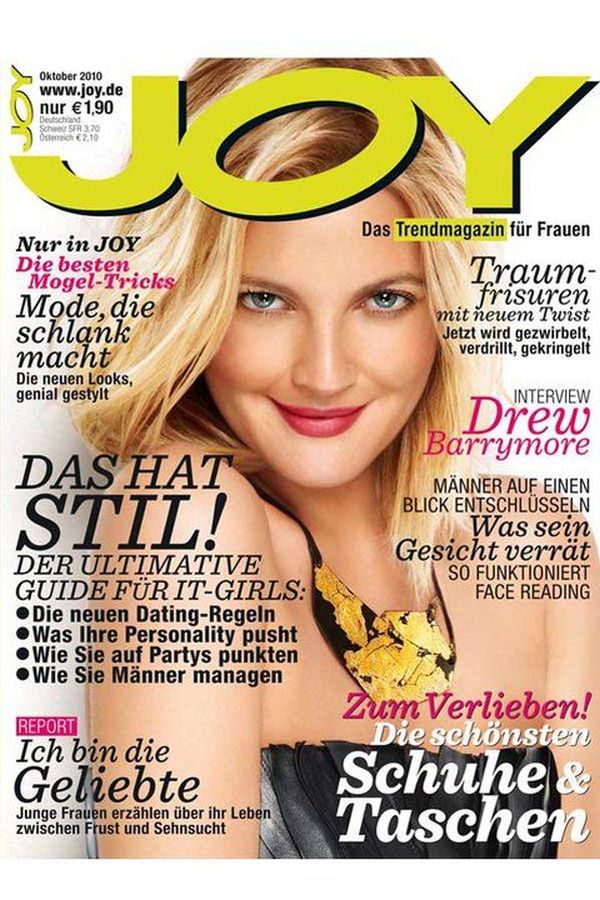JOY GERMANY magazine side cover  October 2010