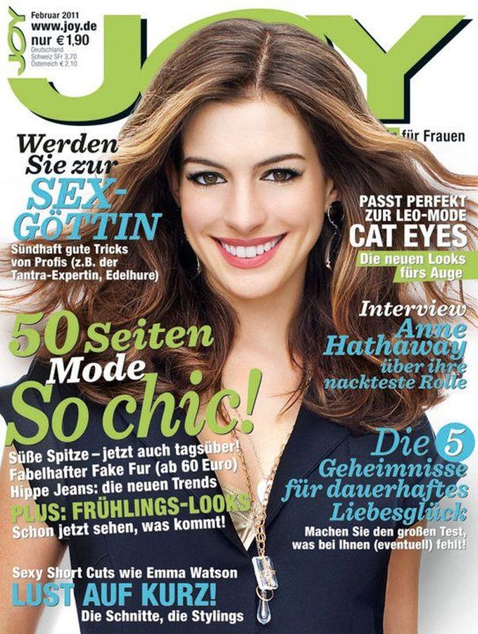 JOY GERMANY magazine side cover  February 2011