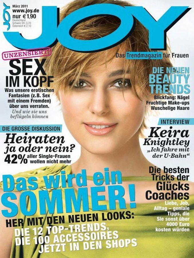 JOY GERMANY magazine side cover  March 2011