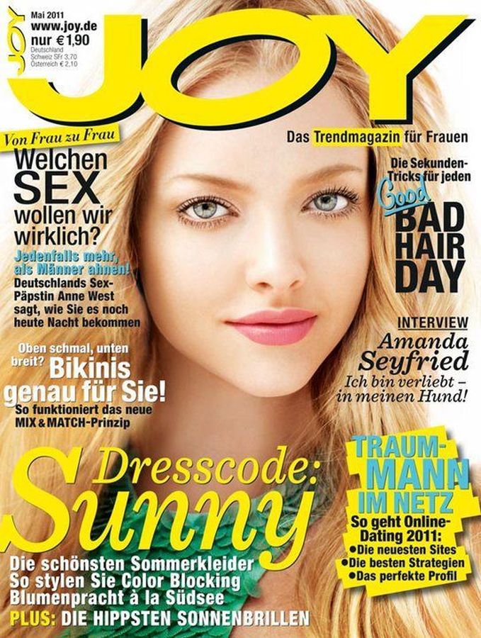 JOY GERMANY magazine side cover  May 2011