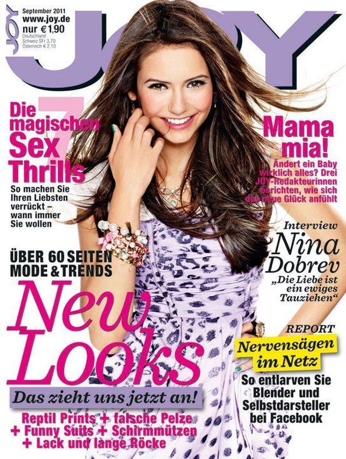 JOY GERMANY magazine side cover  September 2011