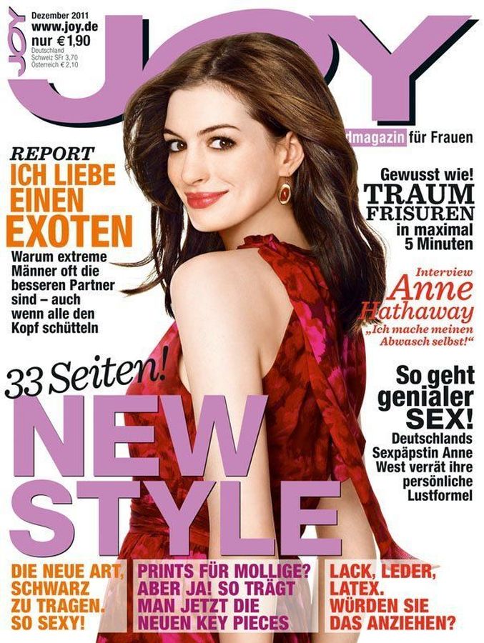 JOY GERMANY magazine side cover  December 2011