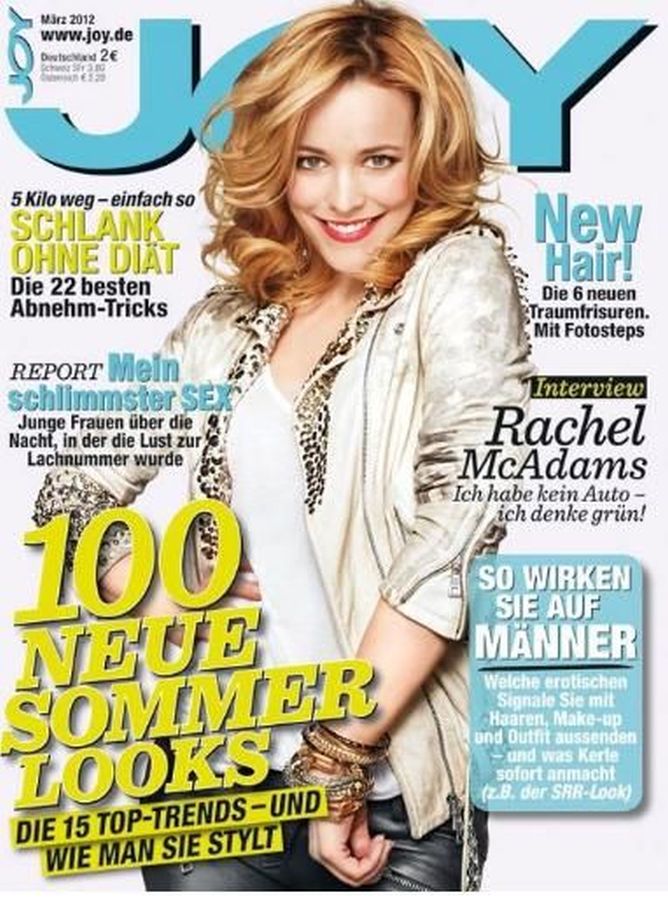 JOY GERMANY magazine side cover  March 2012