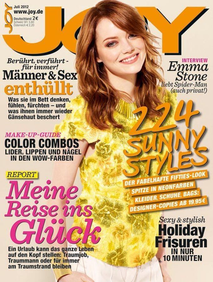 JOY GERMANY magazine side cover  July 2012