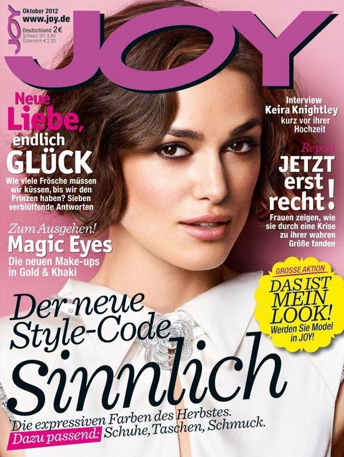 JOY GERMANY magazine side cover  October 2012