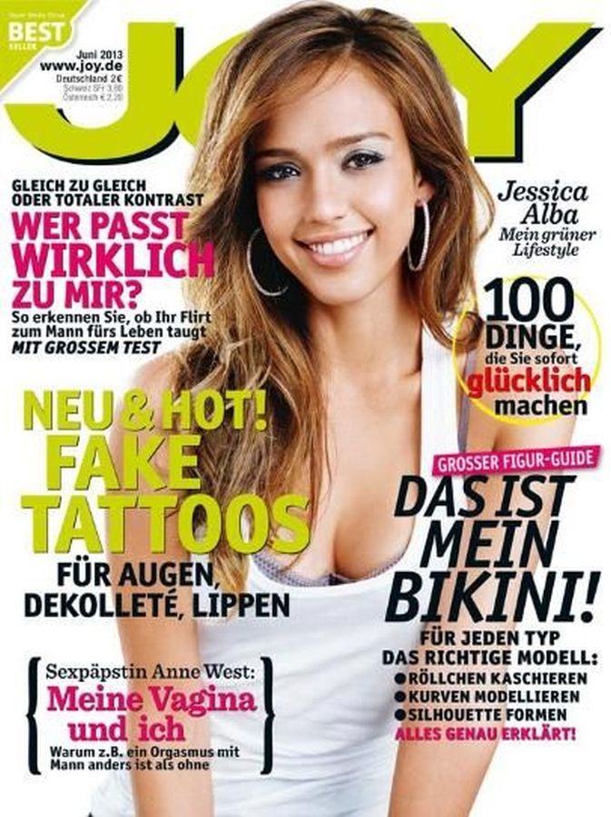 JOY GERMANY magazine side cover  June 2013