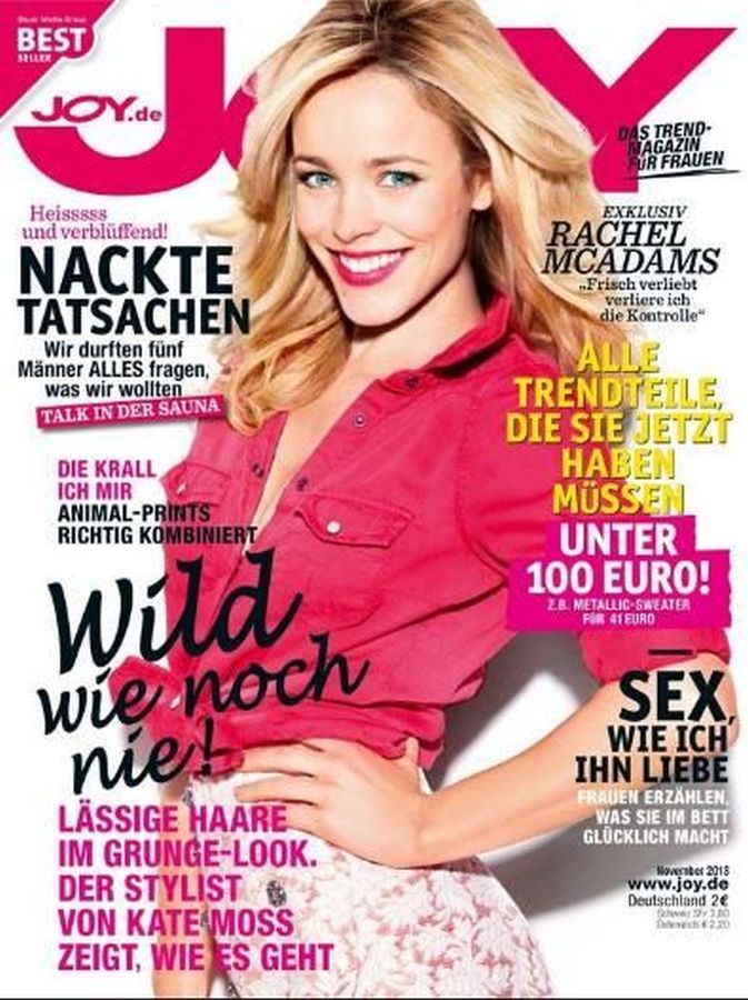JOY GERMANY magazine side cover  November 2013