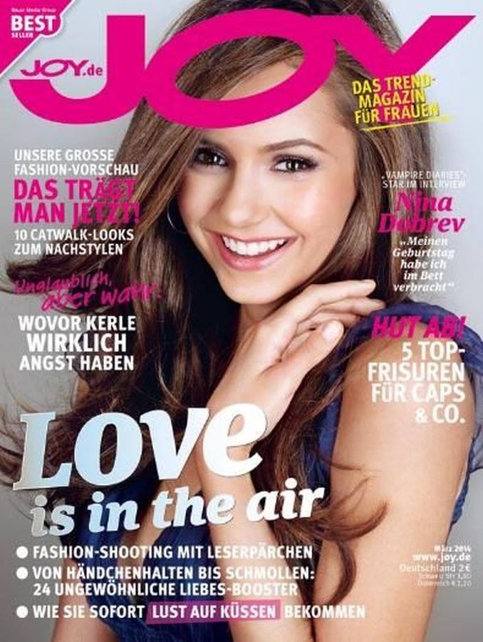 JOY GERMANY magazine side cover  March 2014
