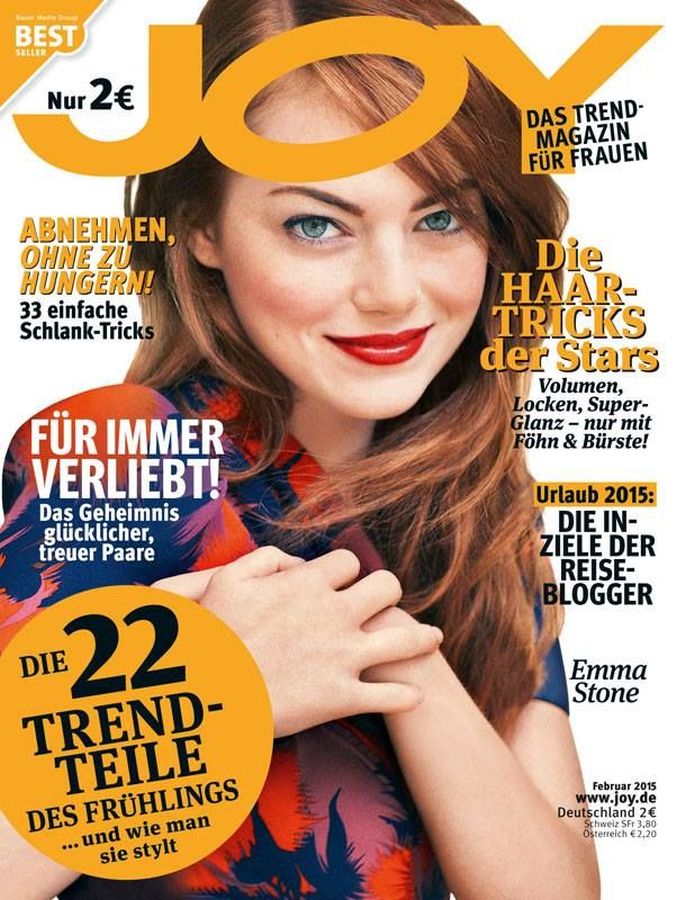 JOY GERMANY magazine side cover  February 2015