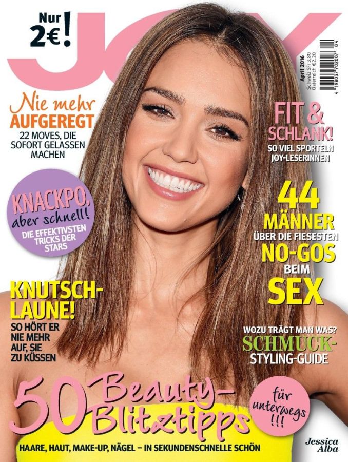 JOY GERMANY magazine side cover  April 2016