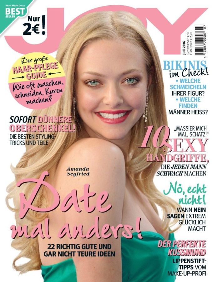 JOY GERMANY magazine side cover  July 2016