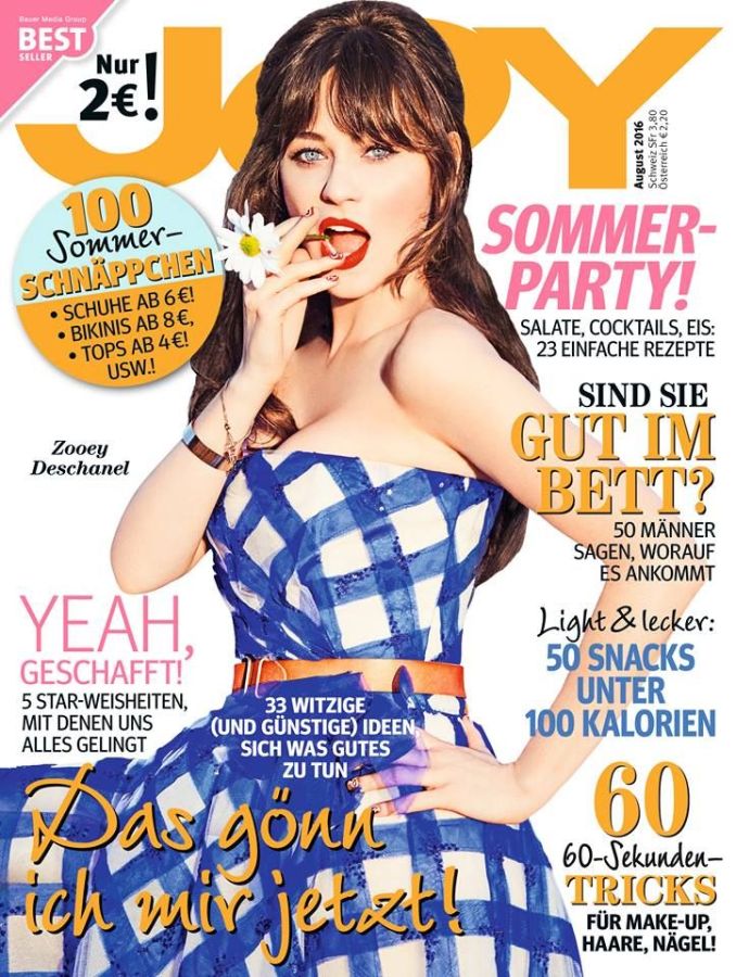 JOY GERMANY magazine side cover  August 2016