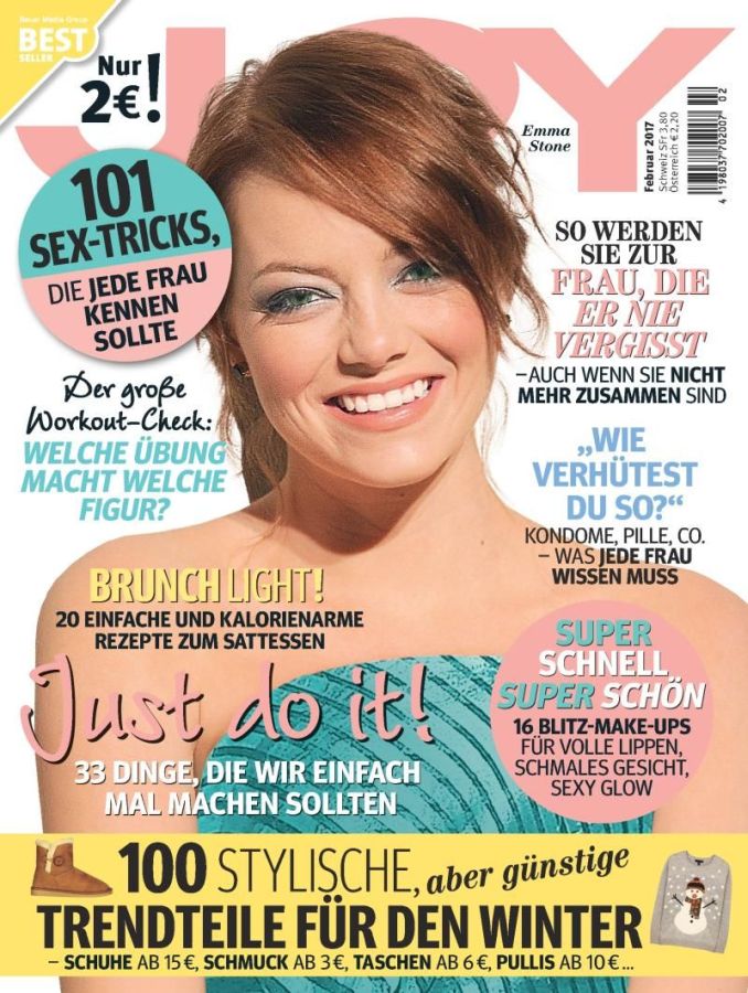 JOY GERMANY magazine side cover  February 2017