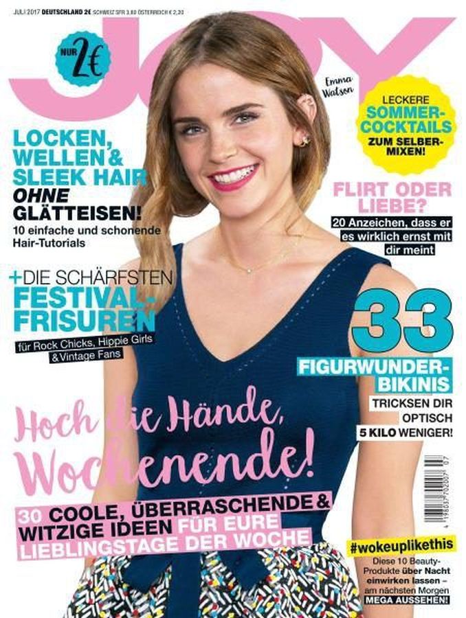 JOY GERMANY magazine side cover  July 2017