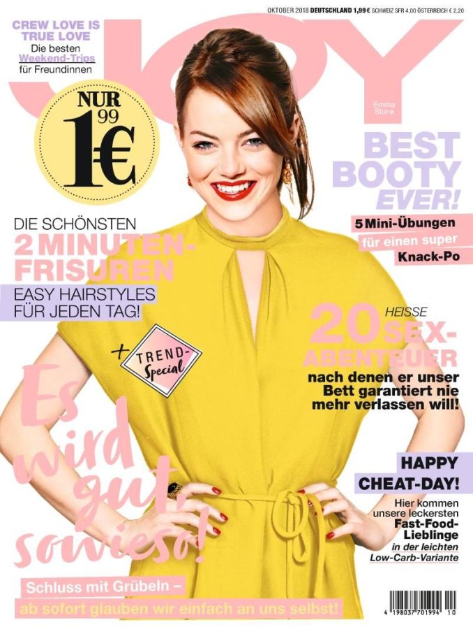 JOY GERMANY magazine side cover  October 2018