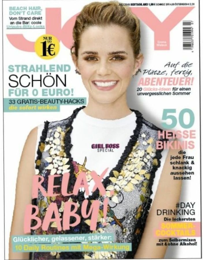 JOY GERMANY magazine side cover  July 2019
