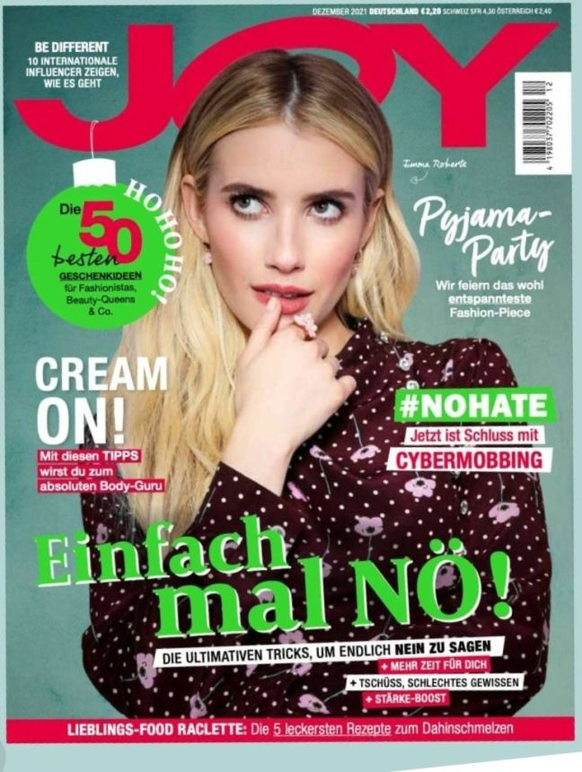 JOY GERMANY magazine side cover  December 2021