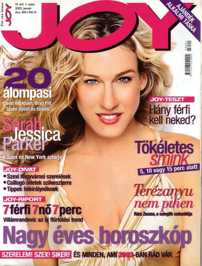 JOY  magazine side cover  January 2003
