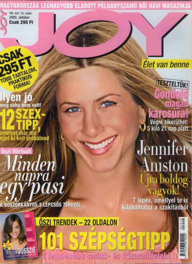 JOY  magazine side cover  October 2005