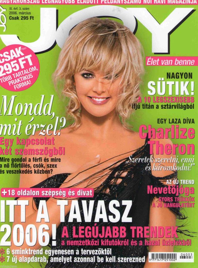 JOY  magazine side cover  March 2006