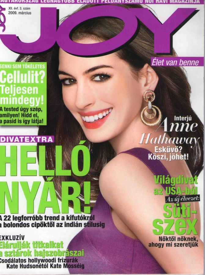 JOY  magazine side cover  March 2009