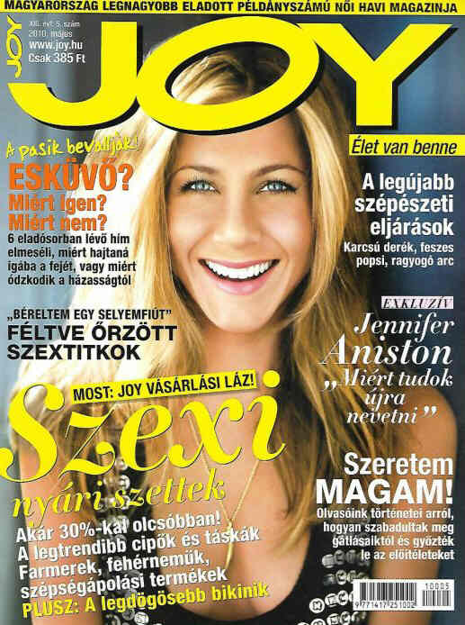JOY  magazine side cover  May 2010