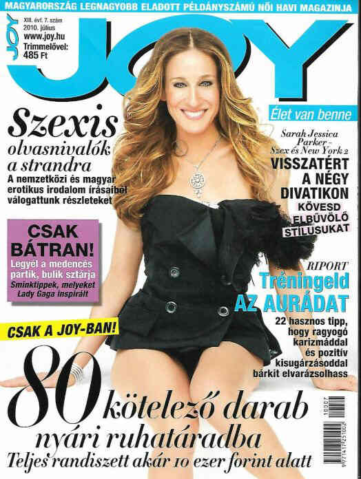JOY  magazine side cover  July 2010