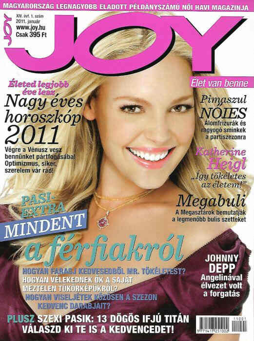 JOY  magazine side cover  January 2011