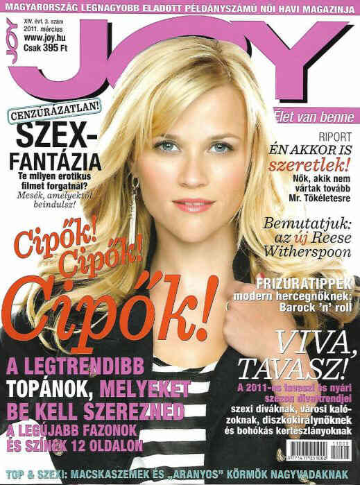 JOY  magazine side cover  March 2011