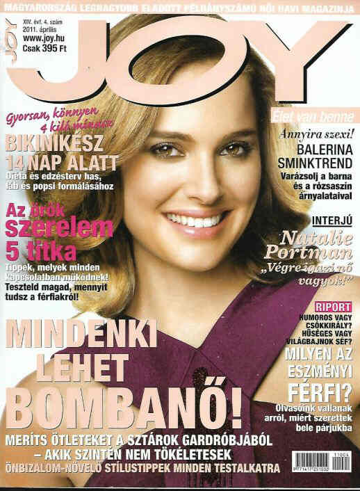 JOY  magazine side cover  April 2011